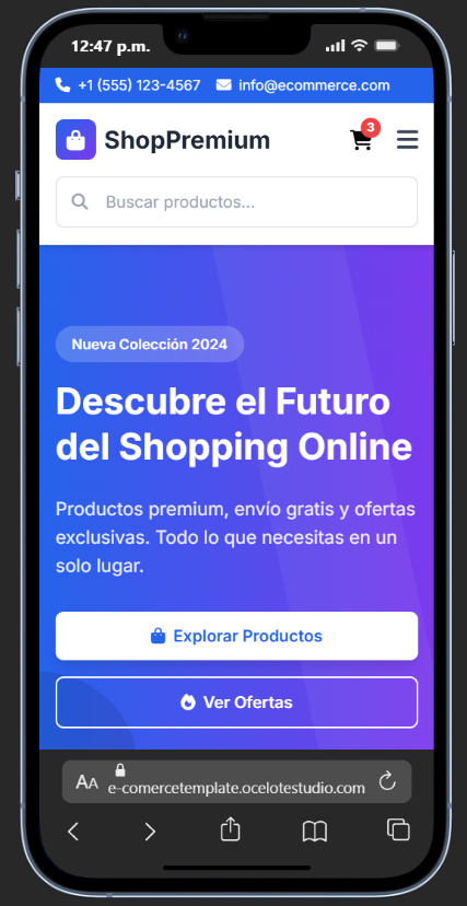 Experiencia móvil optimizada